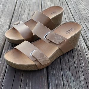 Clarks Wedge Sandals